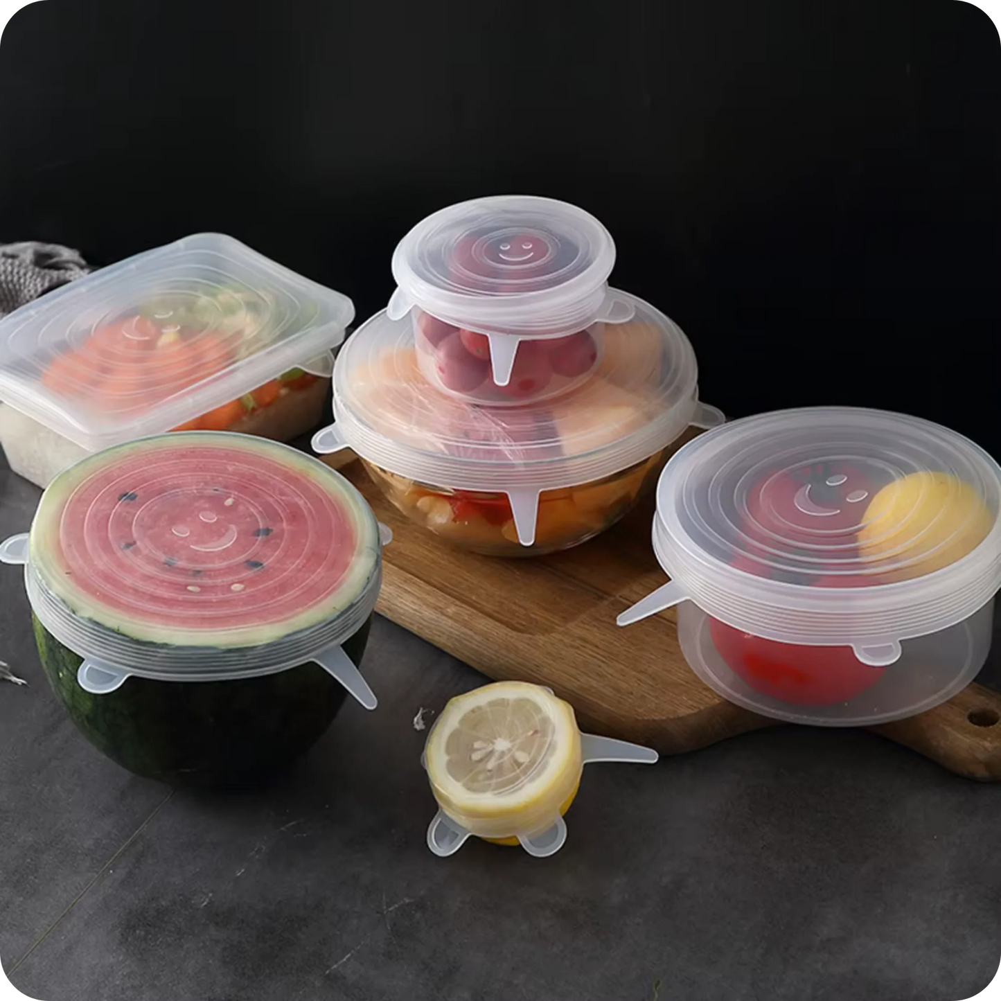 TapaPro® Set de 6 Tapas Elásticas