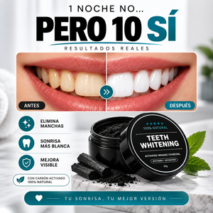NOIR Smile - Polvo Blanqueador de Carbón de Bambú.