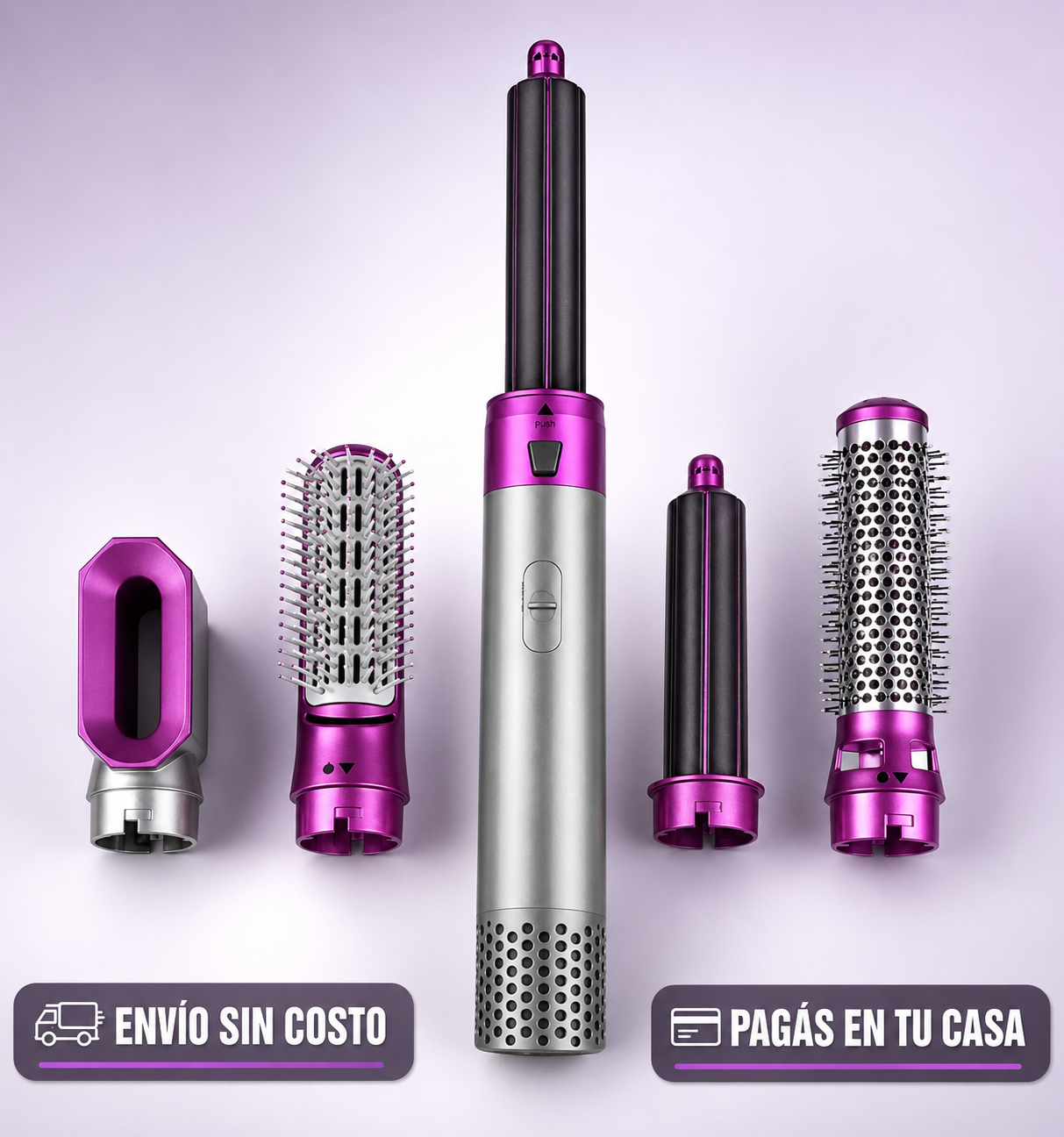GlamAir Pro 5 en 1 — Cepillo Secador Multifuncional